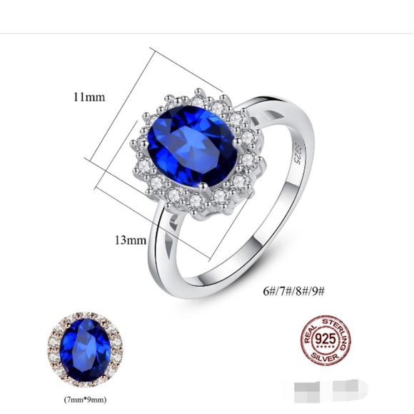 Blue Sapphire Ring - Picture 2 of 5